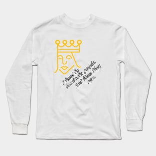 Lunatic King Design Long Sleeve T-Shirt